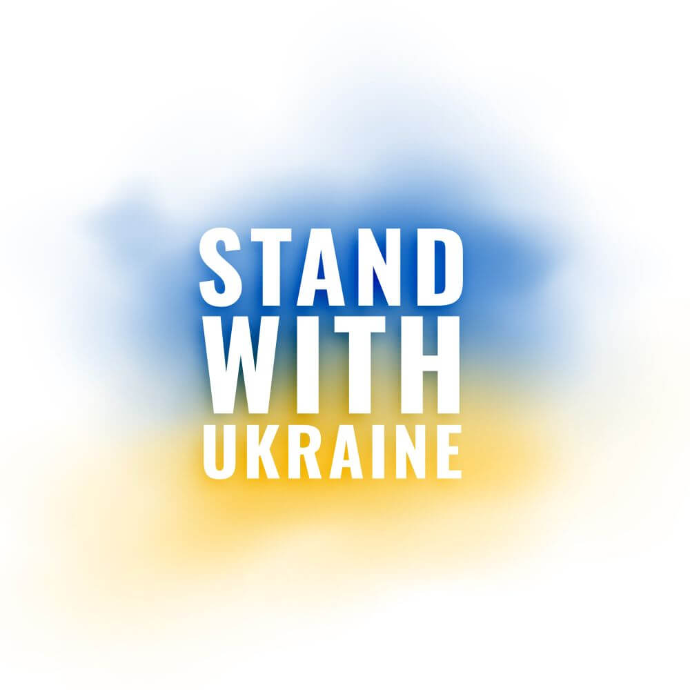 stand with ukraine banner